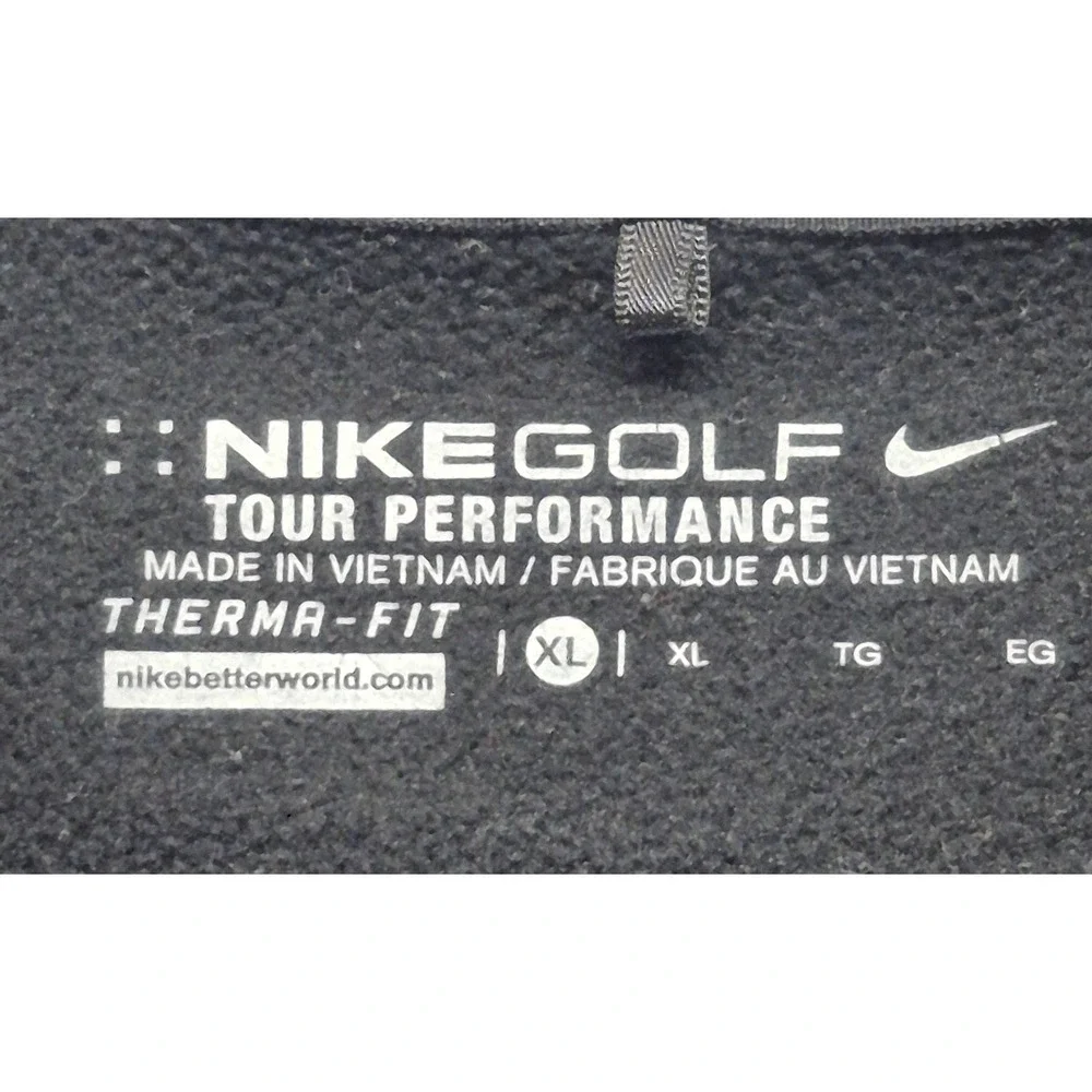 Nike Golf Tour Performance Therma-Fit 1/4 Zip Pullover Men's XL Black Athletic